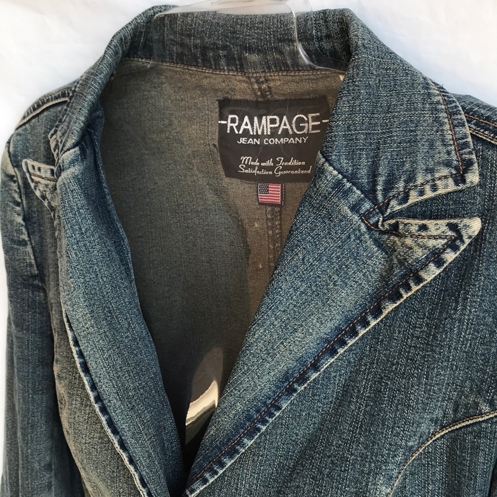 Rampage Jean Company Denim Blazer Size Small - Picture 5 of 7